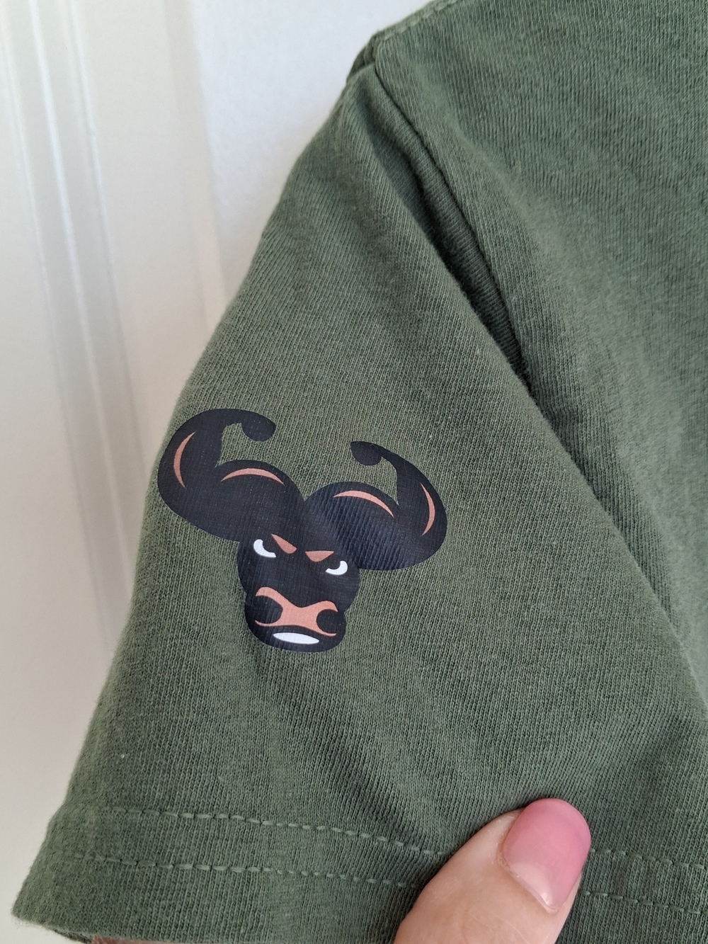 Youth Yoked Life "Light Yoked Bull" Graphic T-Shirt - Military Green - Small - Picture 6 of 7